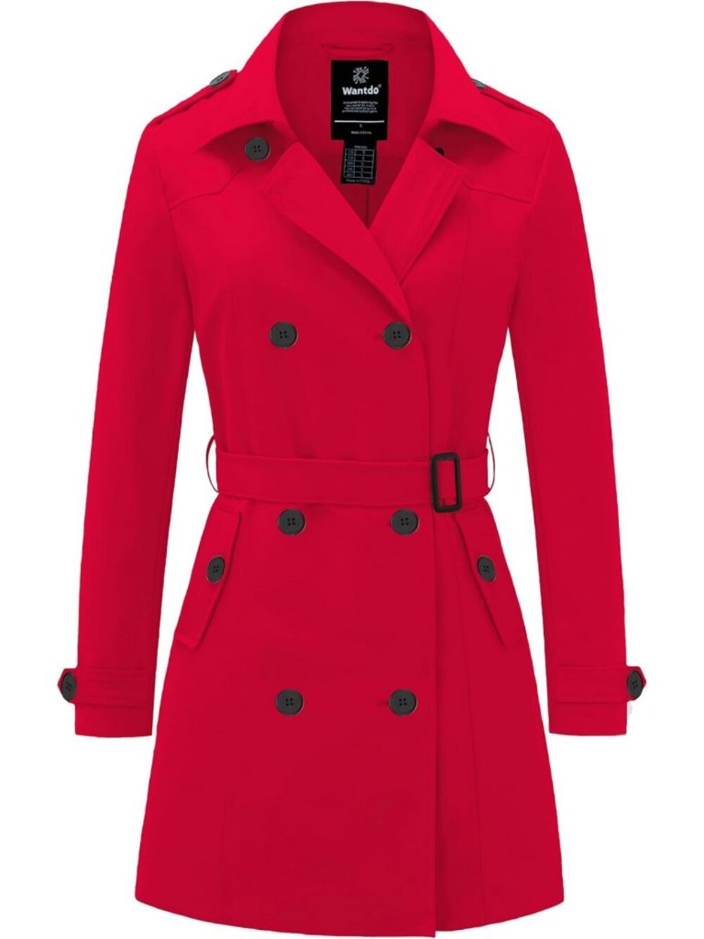 Chic Women's Classic Trench Coat with Belt | Stylish Lapel Outerwear for All